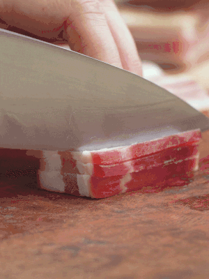 金字淡咸肉切絲。